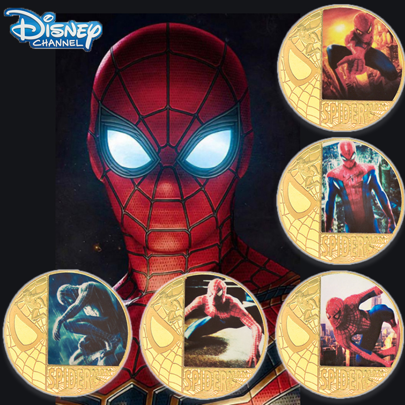 Disney Commemorative Coins | Disney Character Coins | Silver Spiderman Coin  - Disney - Aliexpress