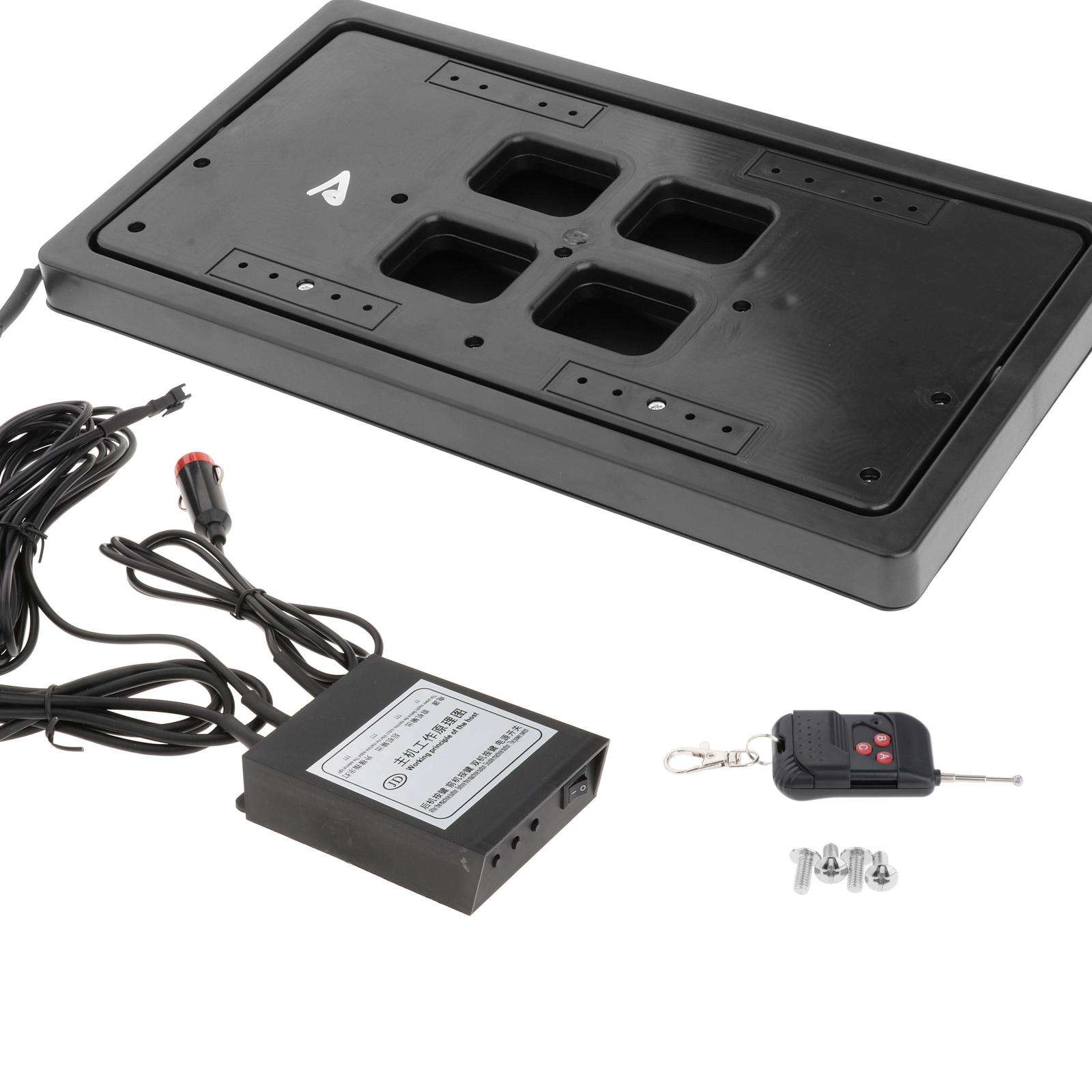Remote  License Plate Frame Shutter Cover Up Electric  License Plate Frame W/Remote Hidden License Plate Kit with Remote 1PCS
