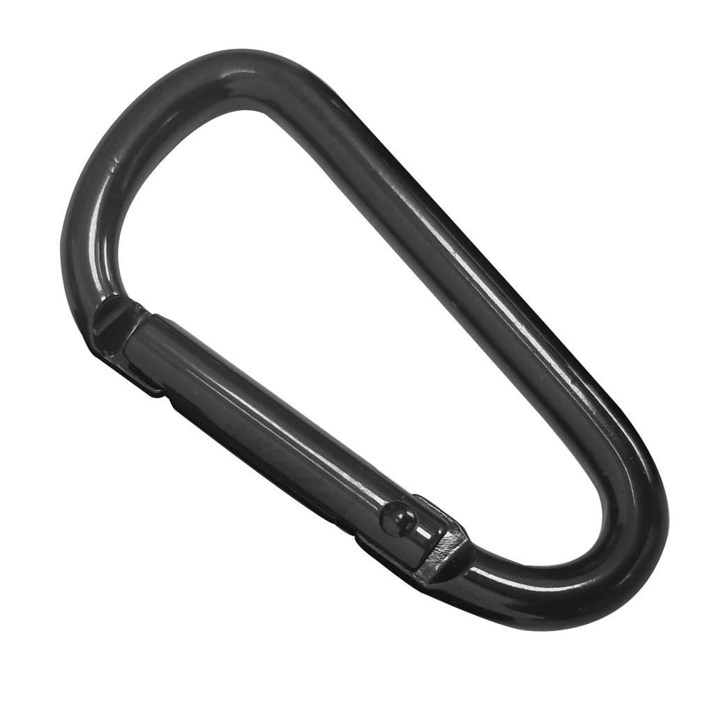 D Carabiner Non Locking Quickdraw Aluminum Key Carabiner Clip Outdoor Climbing Backpacking Nonlocking Carabiners Gear