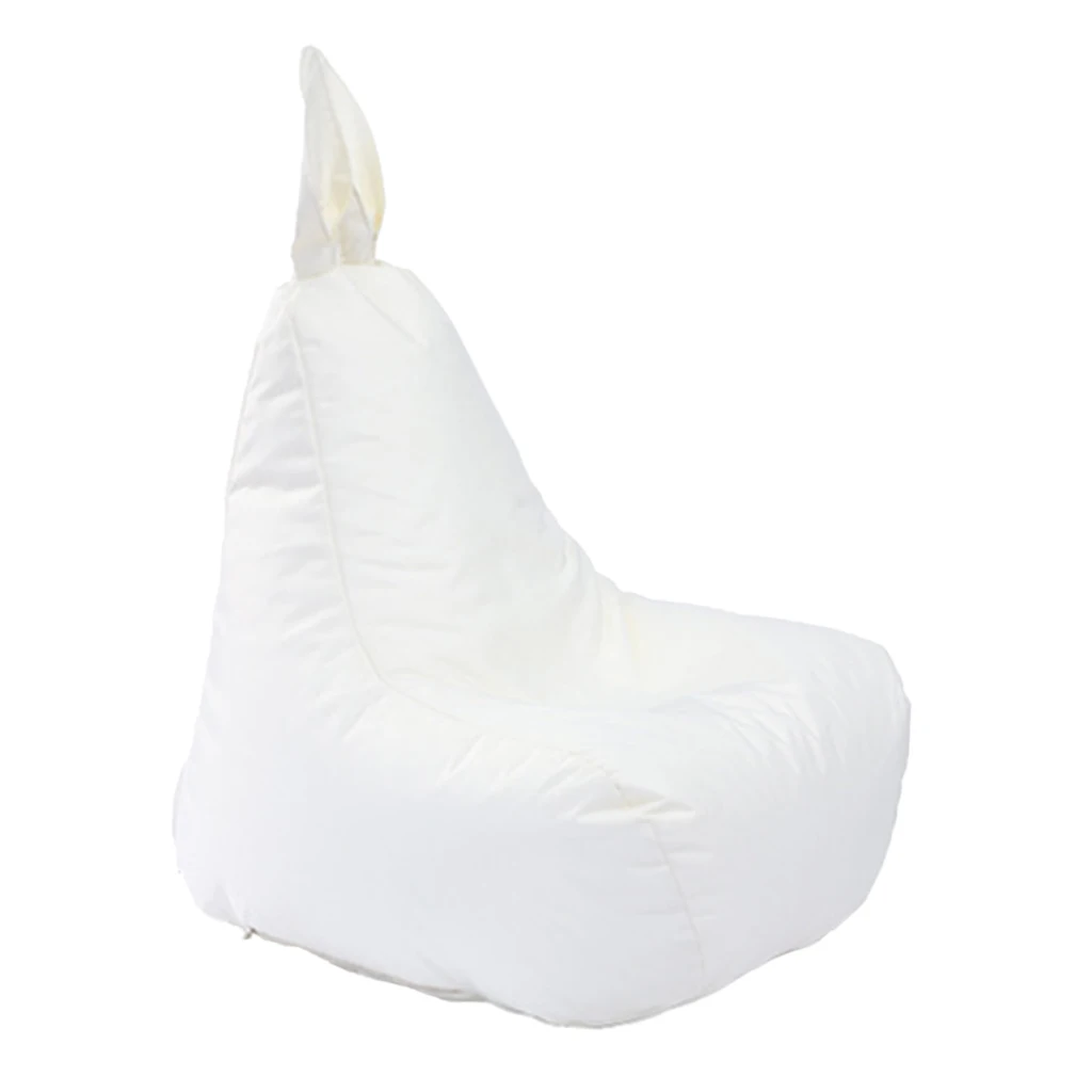 Rabbit Shape Bean Bag Chair Cover Sofa Slipcover without Filling , Comfort Stuffed Animal Plush Toys Organizer for Kids