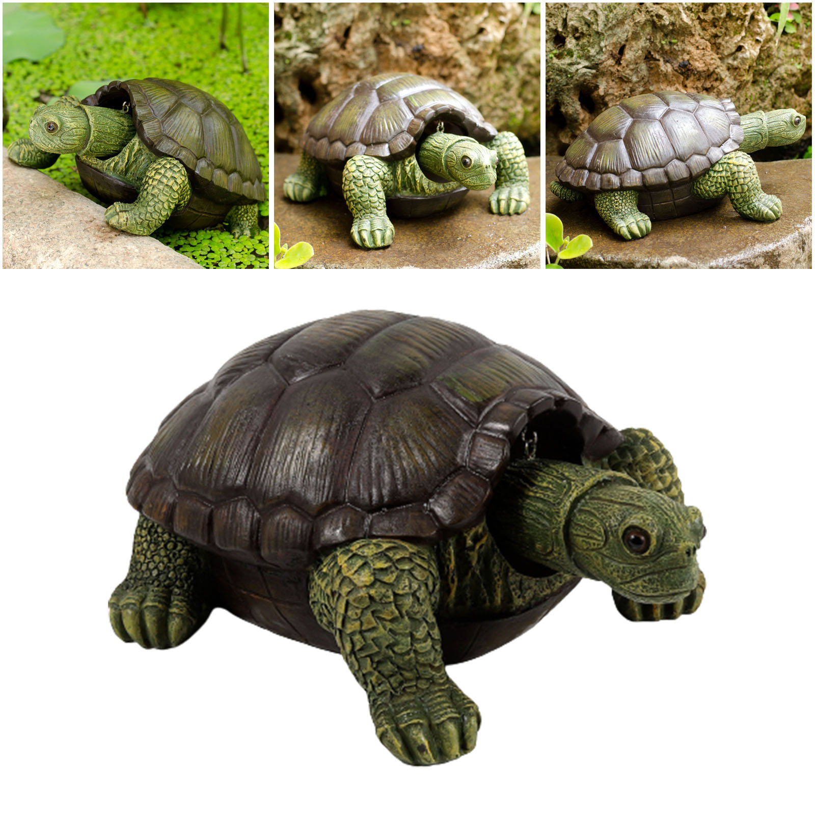 Realistic Turtle Animal Patio Lawn Decor Turtle Garden Statue Garden Ornaments Fairy Garden Yard Lawn Home Art Decoration