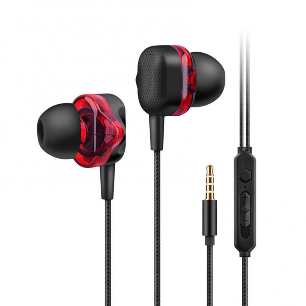 3.5mm Wired Earphones Dynamic Heavy Bass Sports Music Gaming Headset In-ear for Studio Phone Universal Noise Reduction Headphone 3.5mm Wired Earphones Dynamic Heavy Bass Sports Music Gaming Headset In-ear for Studio Phone Universal Noise Reduction Headphone