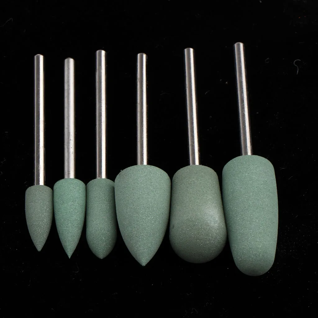 6pcs Silicone Nail Drill Bit Set, Professional Drill Bit Tool, Acrylic Gel Nails Cuticle Manicure Accessories
