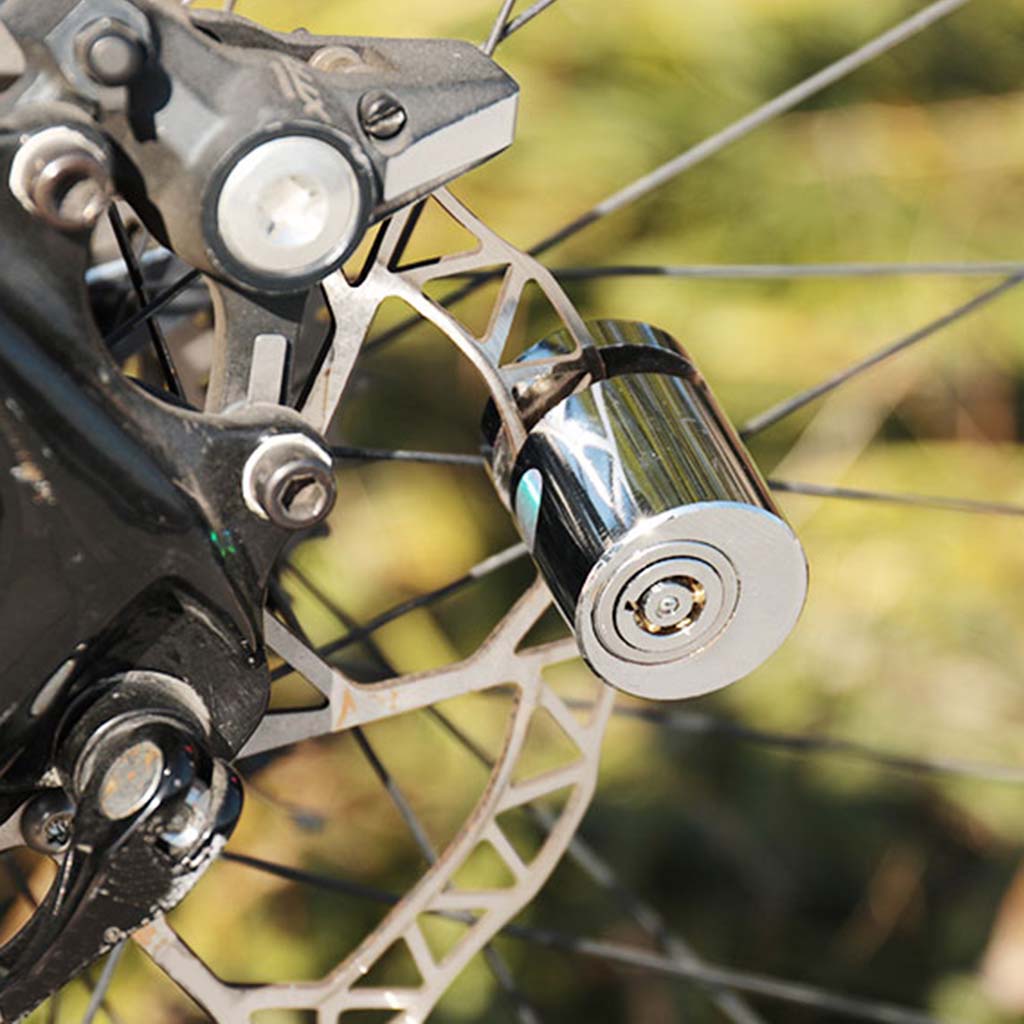Motorcycle Scooter Rotor Wheel Disc Brake Lock Bike Padlock with Two Keys