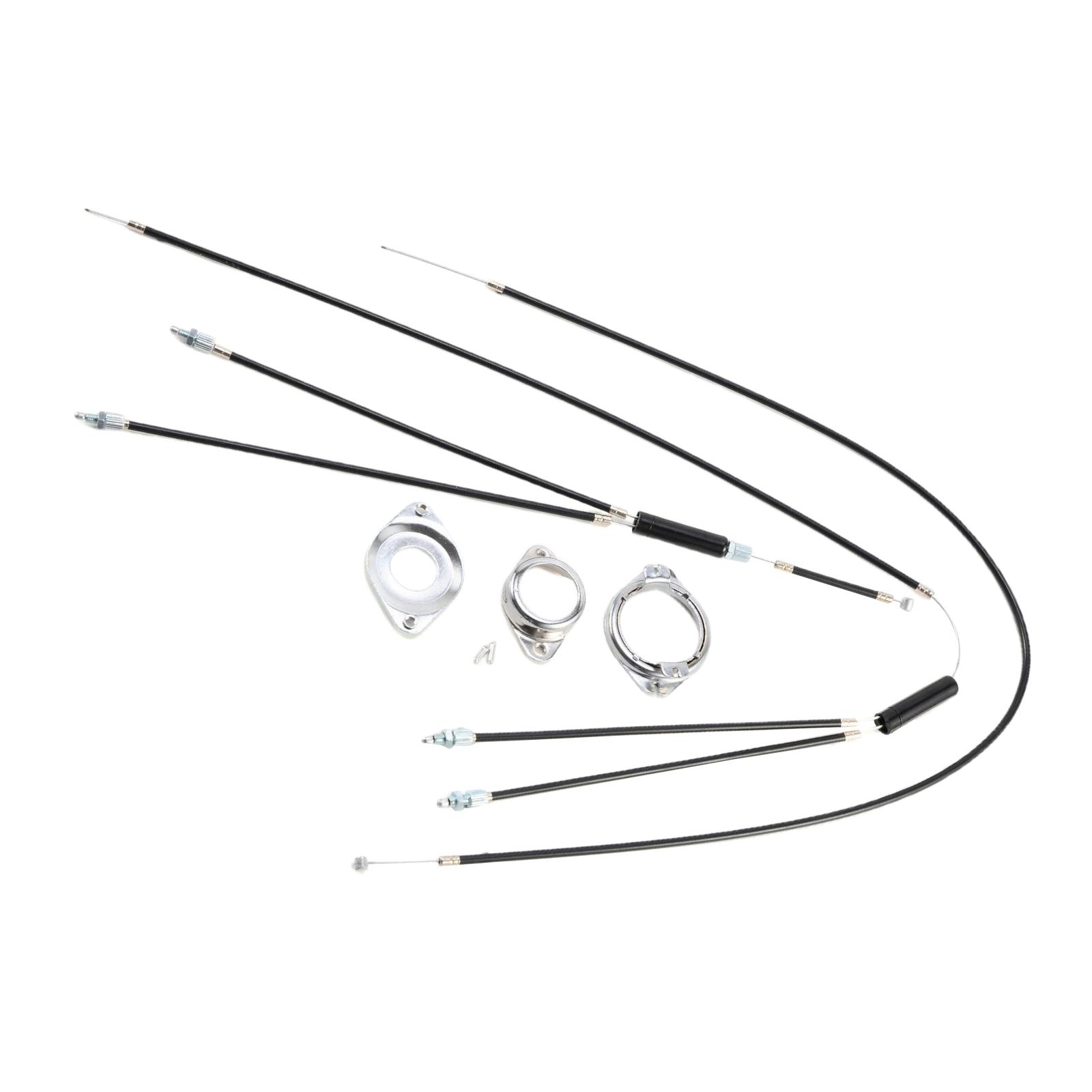 Complete BMX Bike Brake Cables Bicycle Gyro System Front Rear Upper Lower Spinner Rotor Braking Cable Housing Set with Fittings