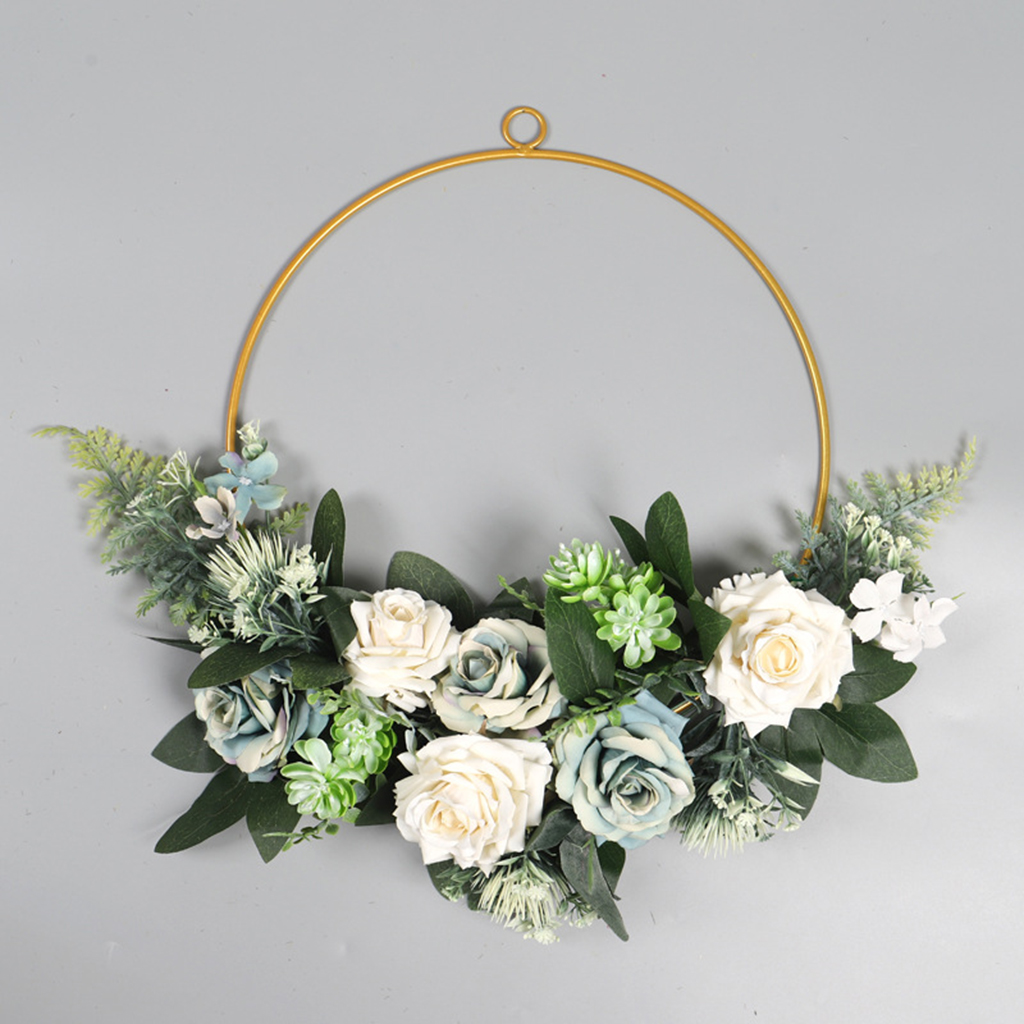 Vintage Front Door Hanging Flower Wreath Garland Wedding Home Ornament Vintage Front Door Hanging Flower Wreath Garland Wedding Home Ornament