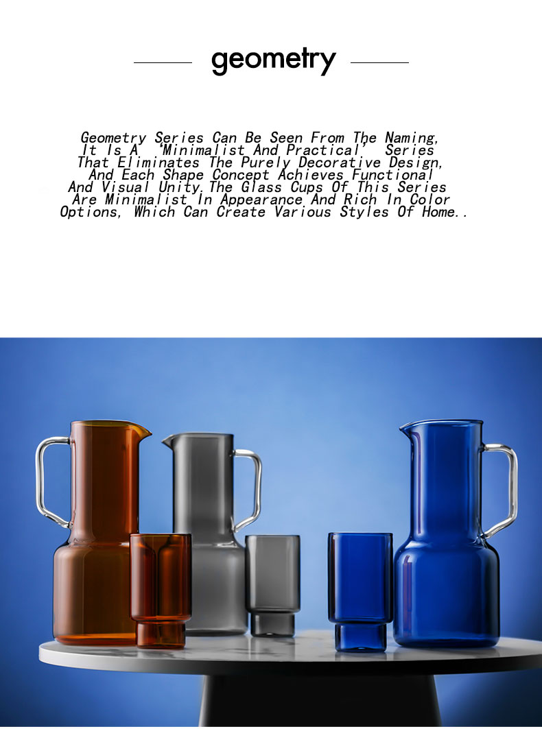 théière en verre créative de haute qualité haute grande bouteille carafe jus