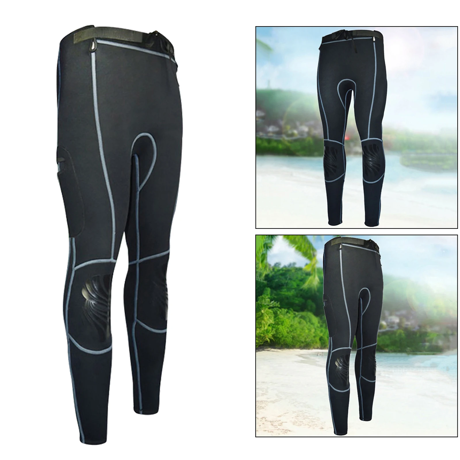 Diving Wetsuit Pants UPF 50+ High Waist Men's Women's Surfing Leggings Swim Tights Sun Protective Warm Trousers Various Sizes
