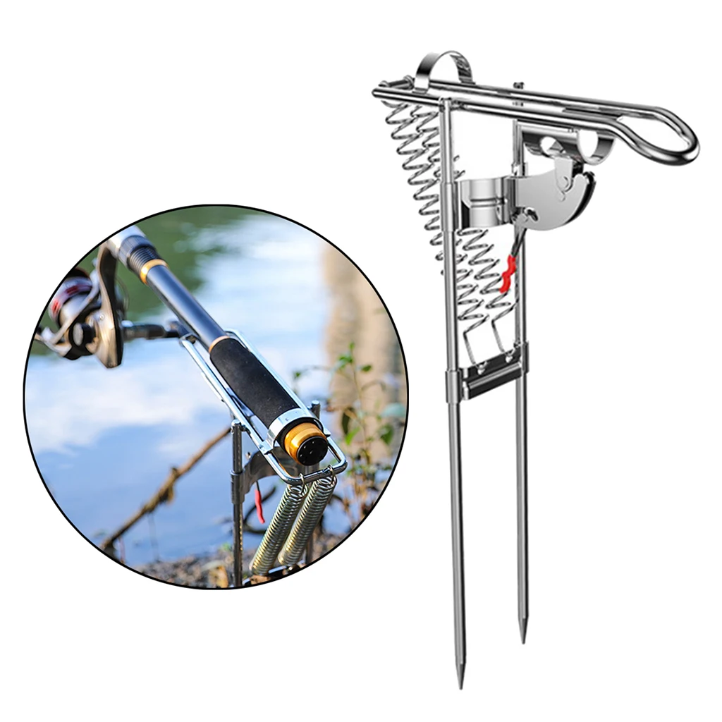 Outdoor Travel Automatic Fishing Rod Holder Rack Stand Fish Pole Bracket Ground Support Fishing Supplies