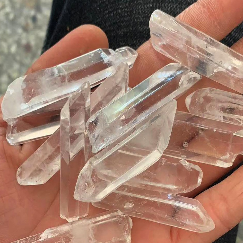 Natürliche Poliert Klar Quarz Kristall Punkte Spalte Reiki Healing Zauberstab Energie Stein Raw Rock Mineral Probe Wohnkultur – Detail 3