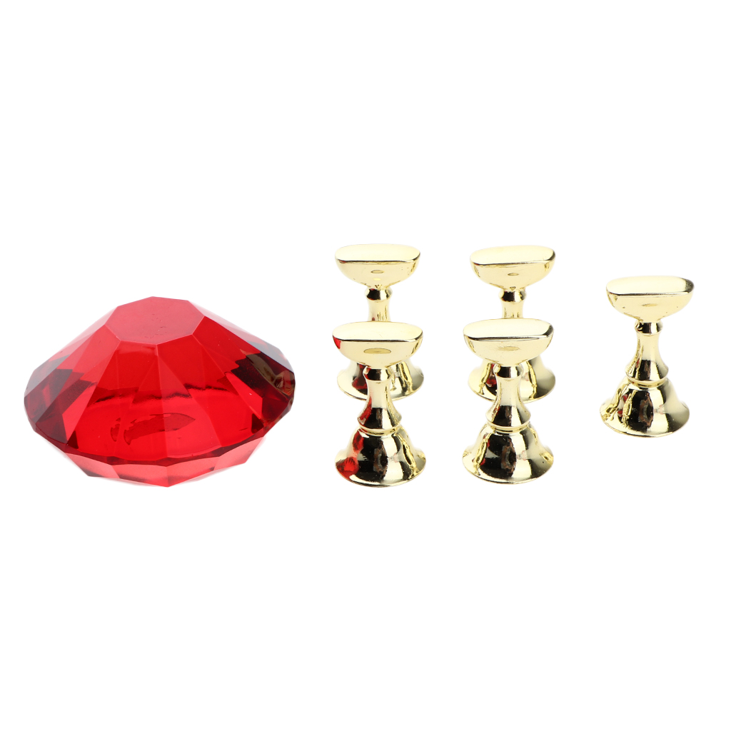 5 Pieces Nail Tips Holder Stand With Dreamy Style Nail Art Display Rack Stylish