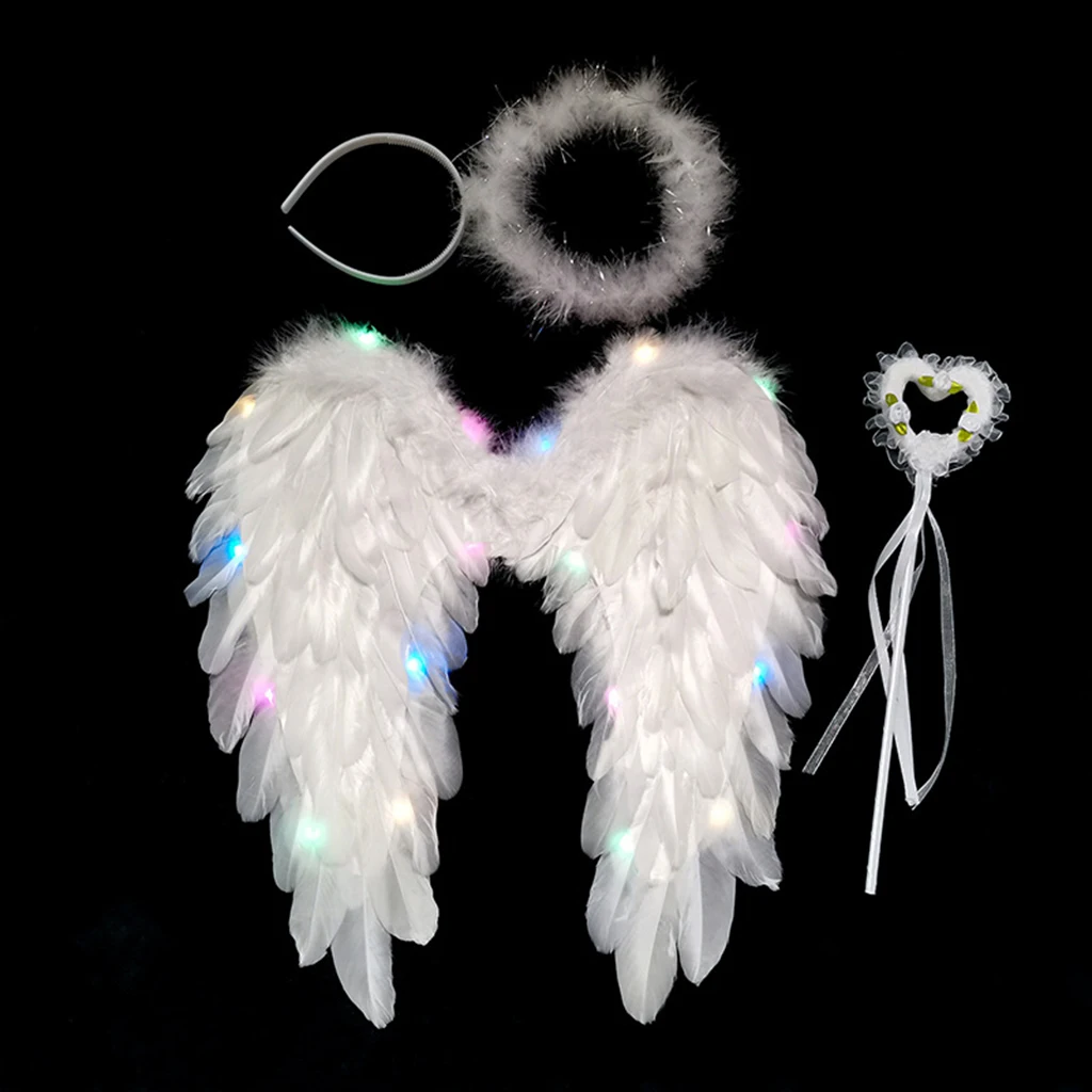 Angel Fairy Feather Wing Cosplay Christmas Fancy Dress Halloween Party