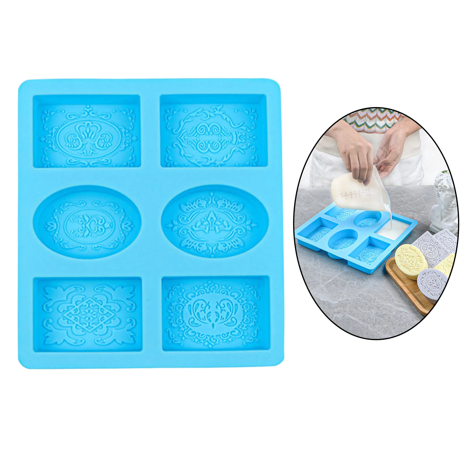 DIY Silicone Ice Cube Candy Chocolate Cake Cookie Cupcake Soap Molds Mould Tools 