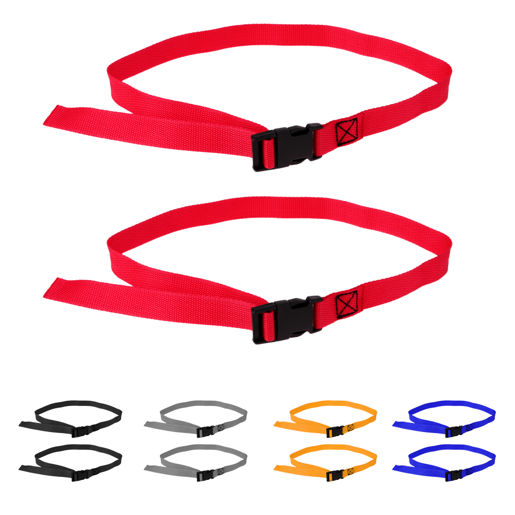 Pair of Adjustable Golf Trolley Webbing Belt Quick Release Fastening Strap Lightweight Durable