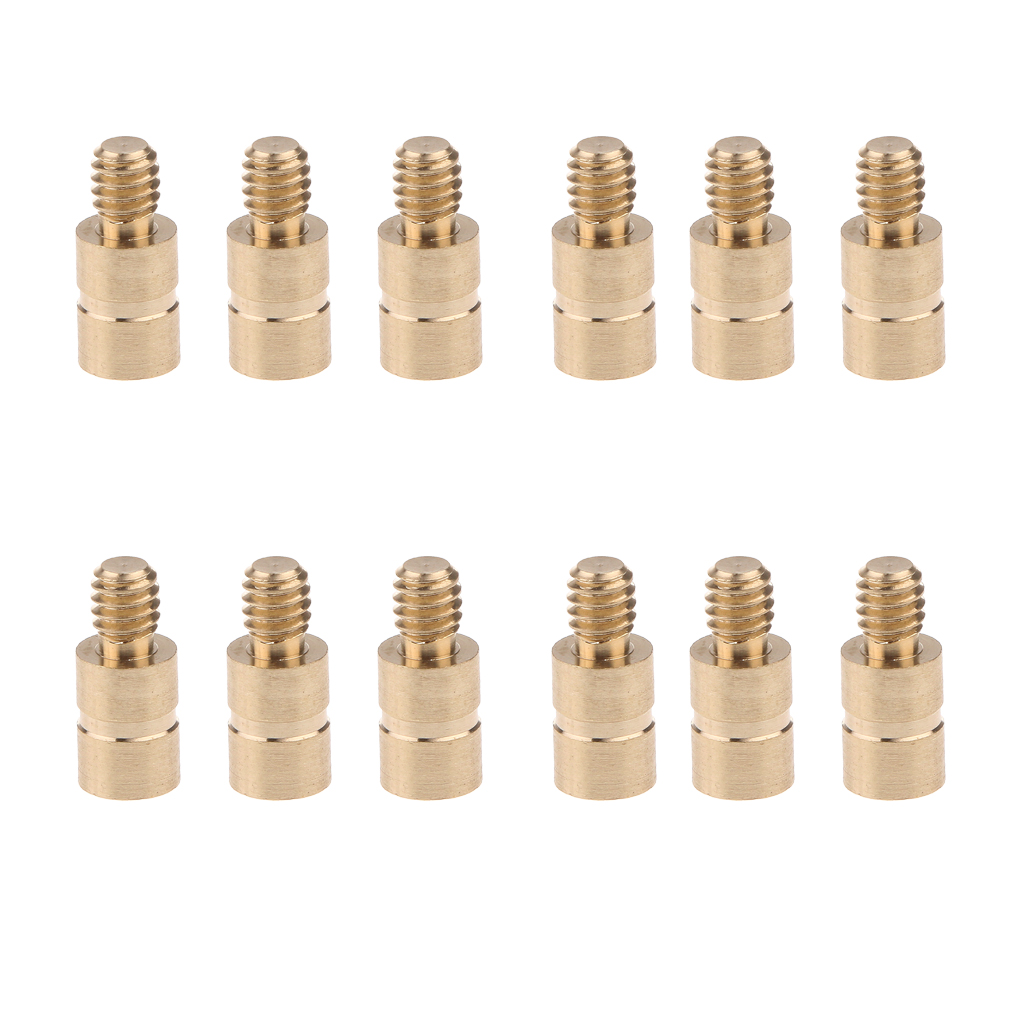 12pcs Archery Arrow Weight Screw, Arrow Copper Weight Balance Point Inserts for Archery Compound Bow Shooting