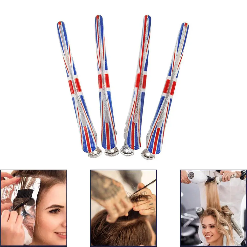 4pcs/set Hairpin Fixed Styling Clip Flat Duck Mouth Hair Clips Pro Salon Hairdressing Clip Accessories DIY Home
