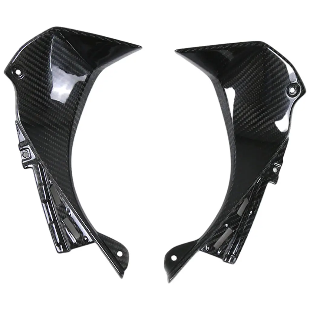 2Pcs Motorcycle Front Fairing Carbon Fiber Protectors Winglet Fit for Kawasaki ZX6R 2019-2020 Parts Modification Accessories