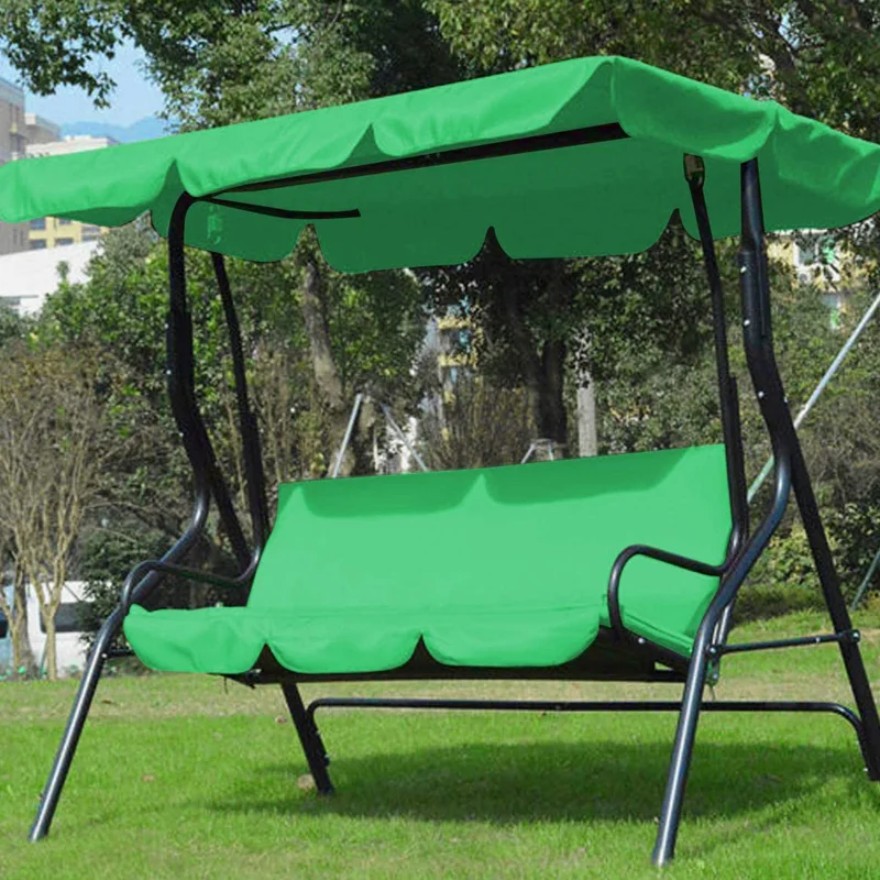 Replacement Swing Seat Canopy Cover Set Garden Chair Hammock Cushion 3 Seater