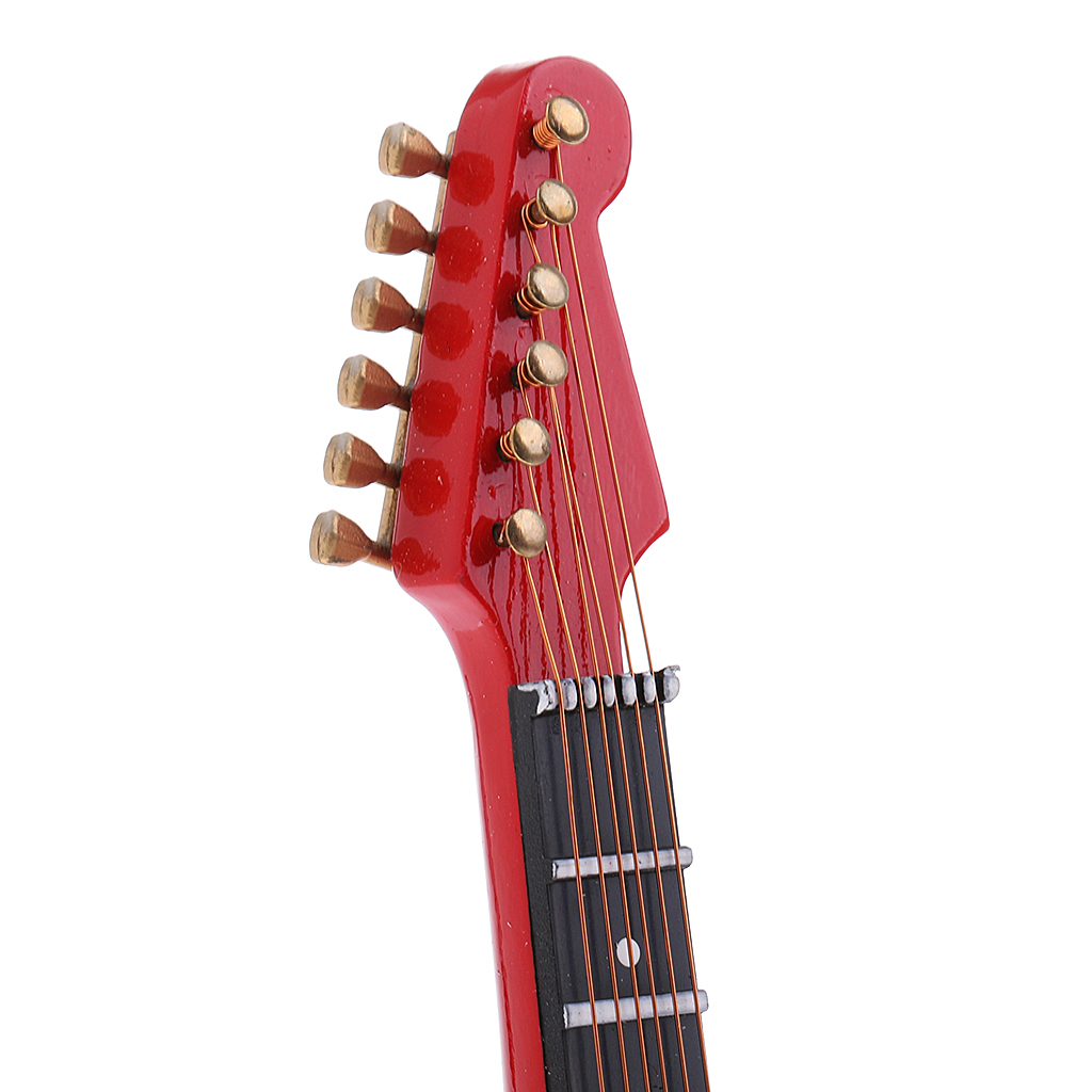 MagiDeal 1/6 Scale Wood Electric Guitar Model for 12 Inch Action Figure Accessory Kids Toys