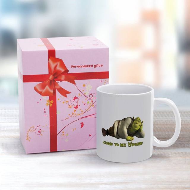 The shrek Inspired Pink Love Mug 