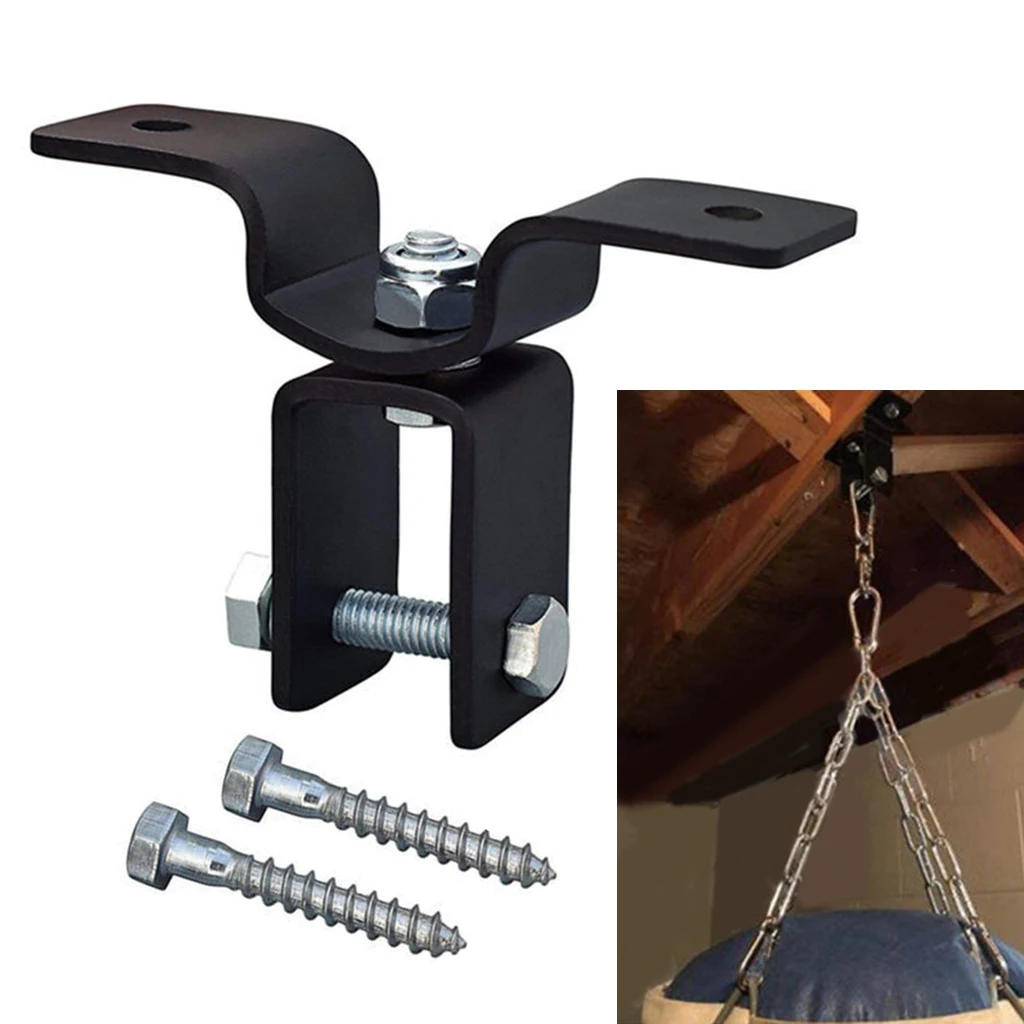 Wood Beam Heavy Bag Ceiling Hanger Mount with 360 Degree Swivel Bracket for MMA & Boxing Punching Bags