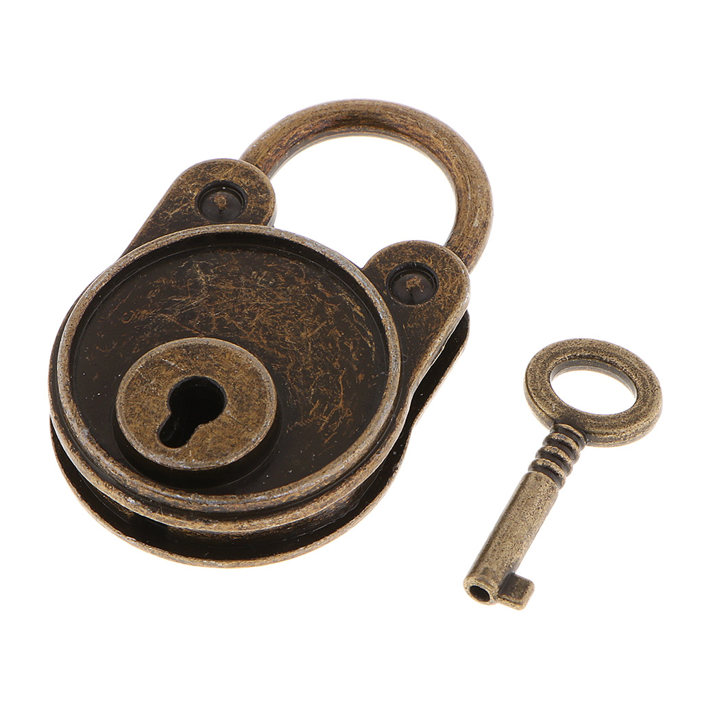 Vintage Bear Shape Padlocks Cabinet Furniture Locks For Suitcase Bronze