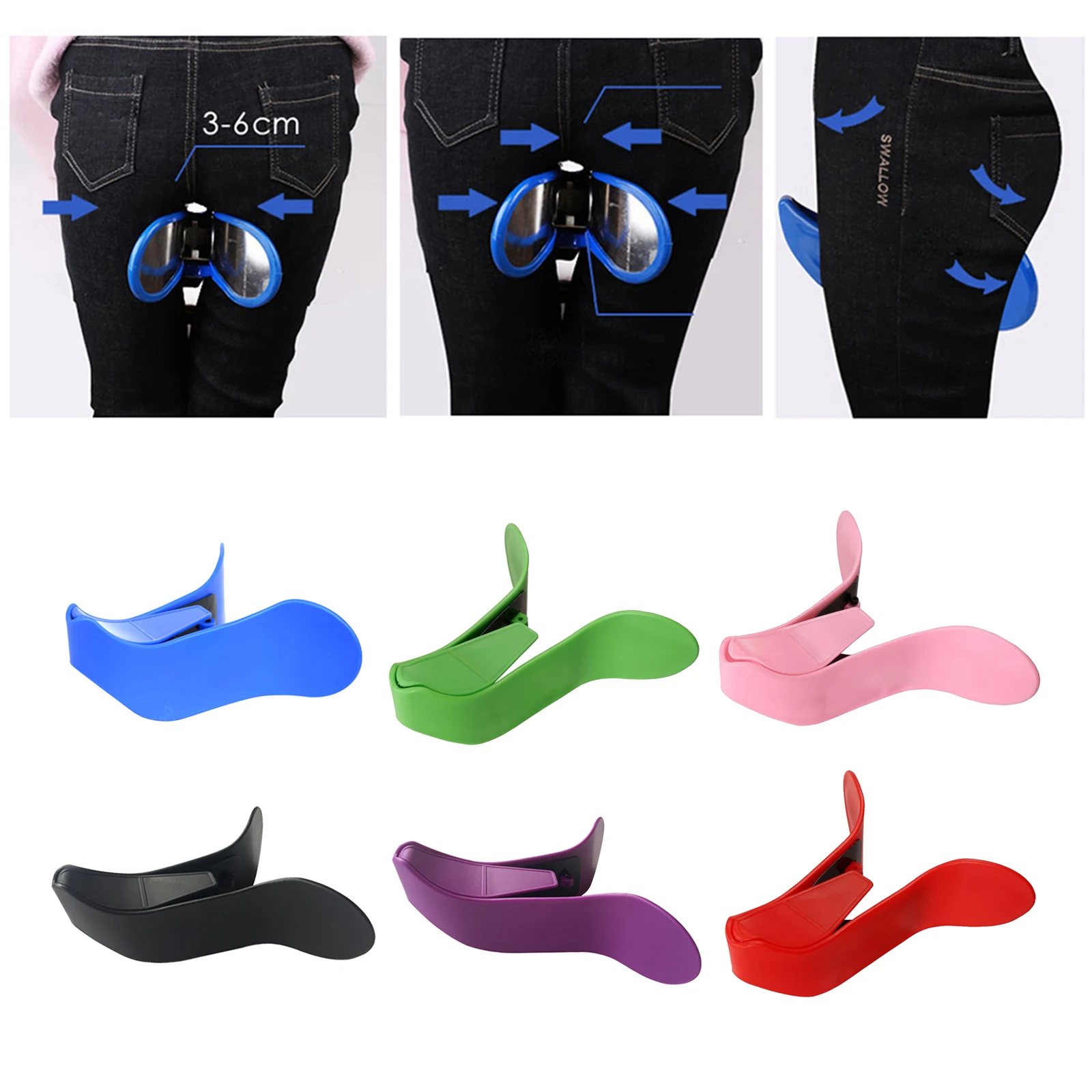 Beautiful Butt Clip Hip Trainer Pelvic Floor Buttock Exerciser Fitness