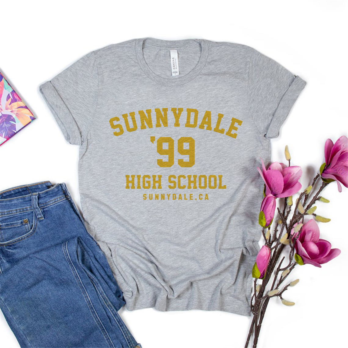 Sunnydale 99 High School Student Unisex T-shirts Sunnydale Summer Fashion Graphic Tee Women Casual Harajuku Shirt Casual Tops picture