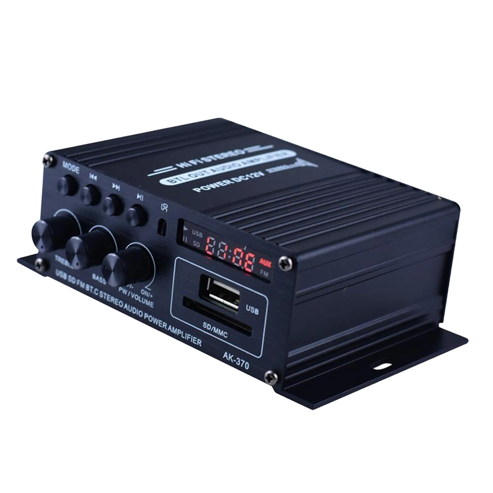 Bass & Treble Control Mini Audio Power Sound Amplifier Amp Bluetooth 12V