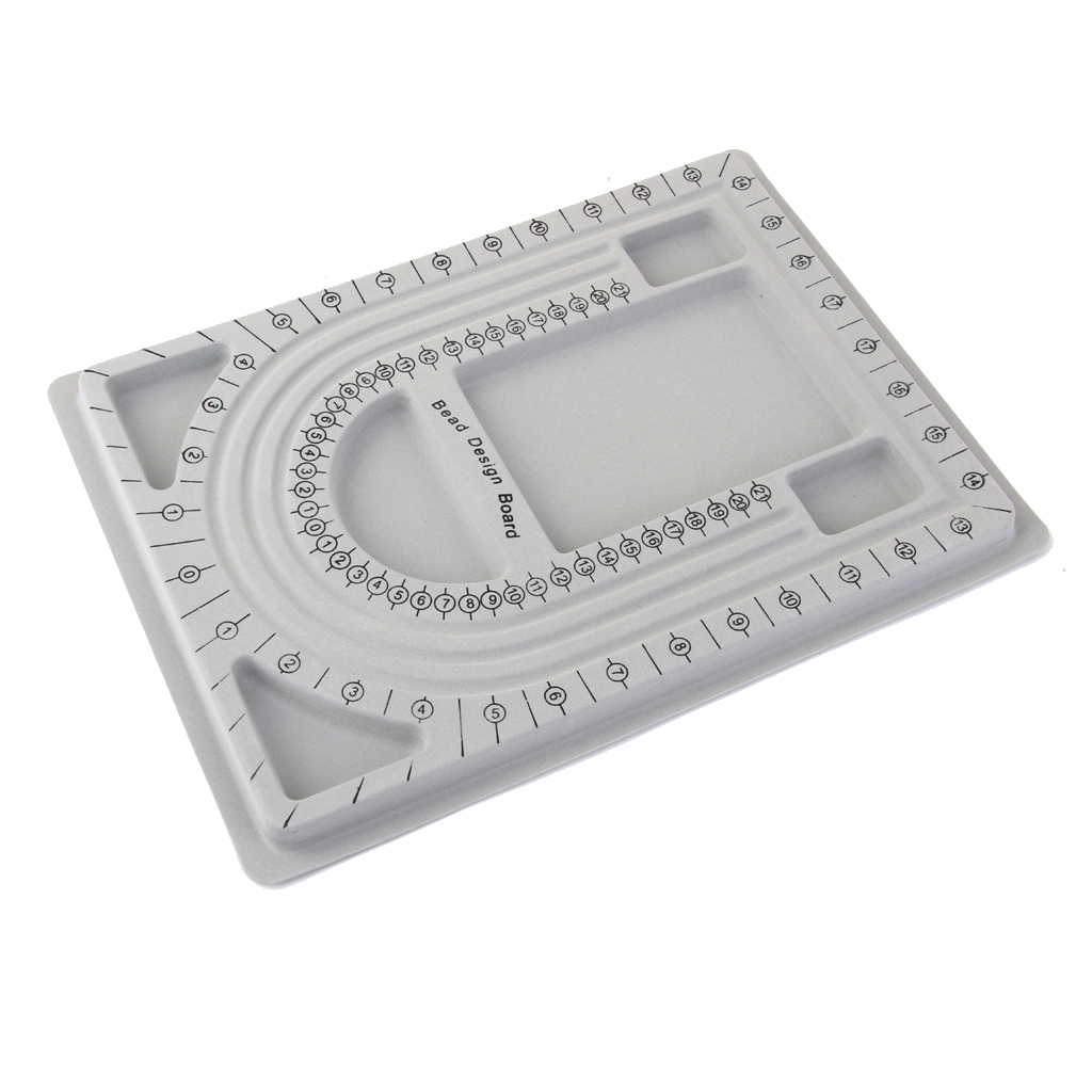 Bracelet Necklace DIY Measuring Tool Choice Beads Gray Disc Plate Design