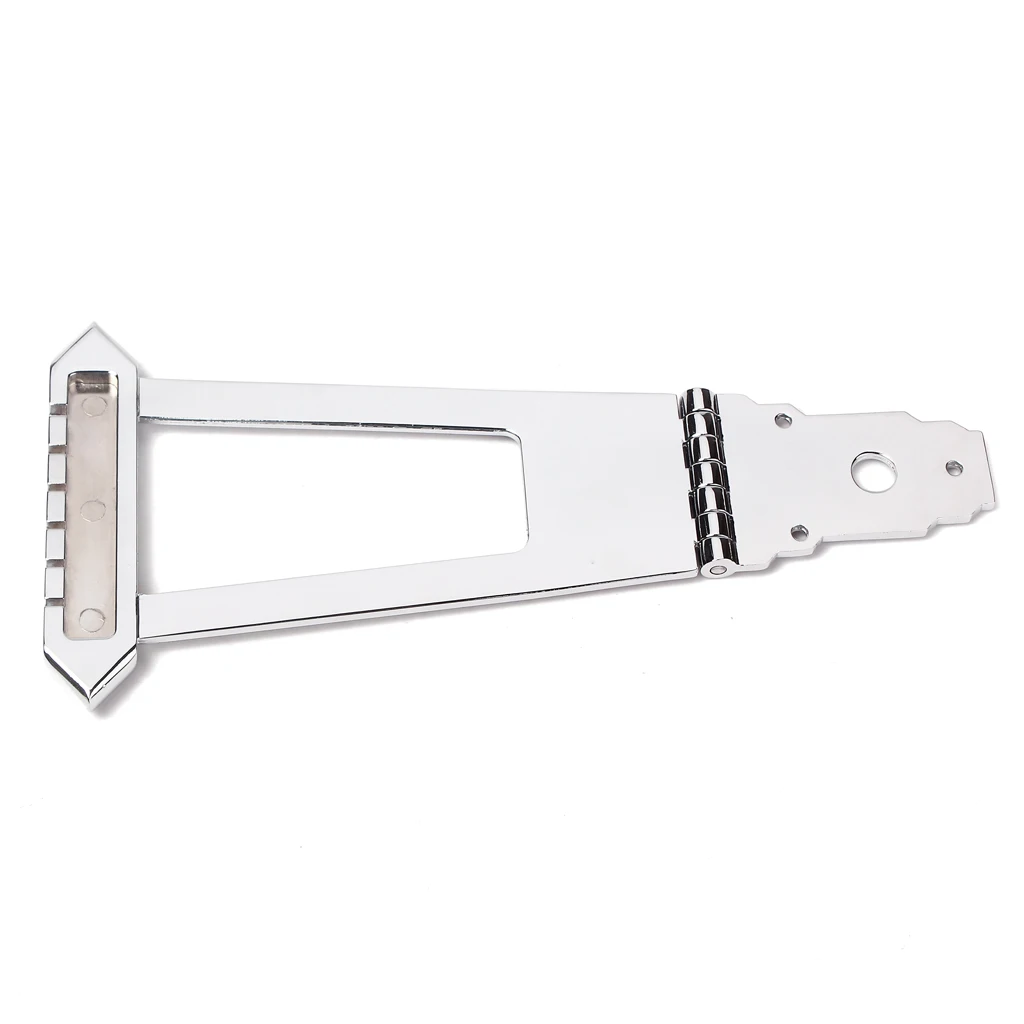 High Quality Zinc Alloy 6 String Jazz Archtop Guitar Trapeze Tailpiece Bridge Chrome