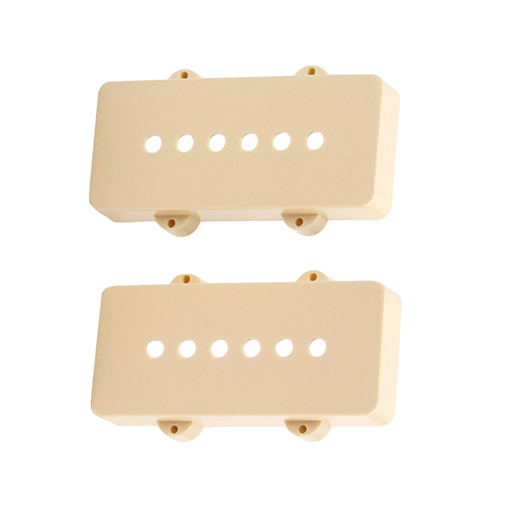 Pack of 2 Soapbar Guitar Pickups Covers Shell Cream for 6 Strings Electric Guitar P90 Pickups - Beige