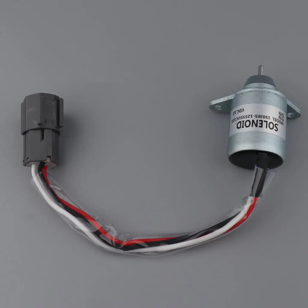 Easy to Install Fuel Stop Shut Off Solenoid 1503ES-12S5SUC12S for Woodward Engine (Cable Length: 21.5cm / 8.46 inch)