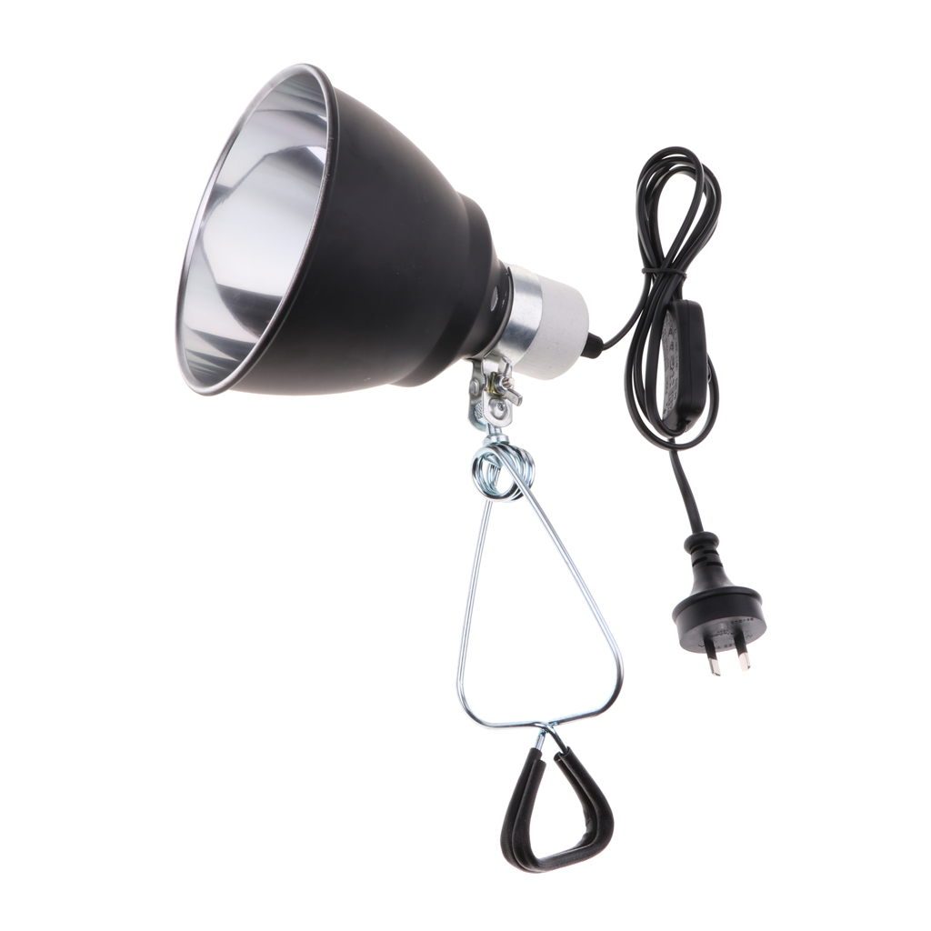 Lightings Accessories E27 Aquarium Ceramic Reptile Lamp Habitat Lighting Reflector Holder AU Plug