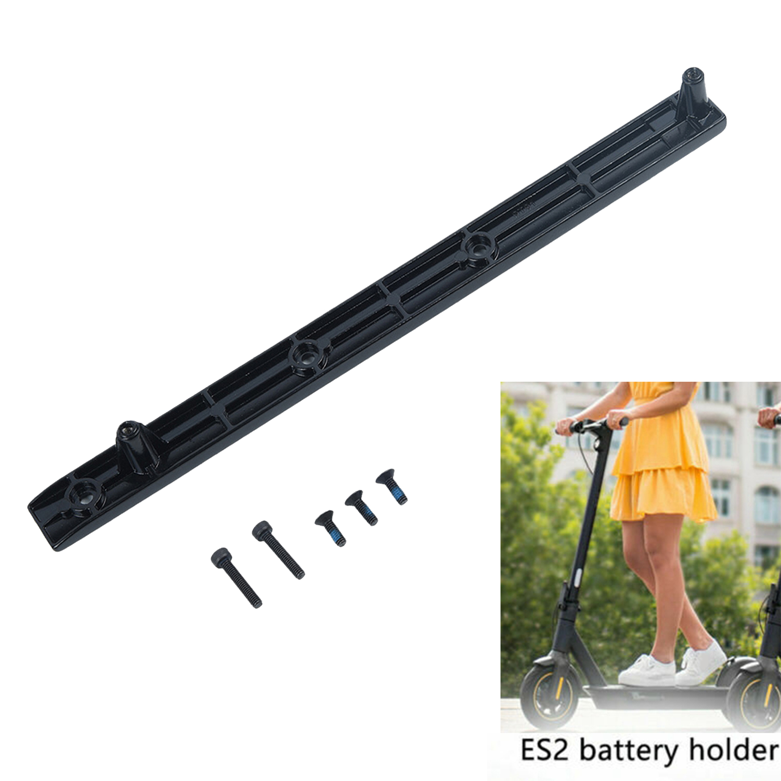 External Battery Mounting Bracket Holder Rail Guide for Ninebot ES2 ES4 Electric Scooter Accessories with Screws