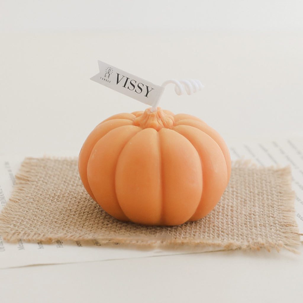Pumpkin Shaped Scented Candle Thanksgiving Fall Pumpkin Candles Decoration Halloween Aromatherapy Candle for Home Table Decor