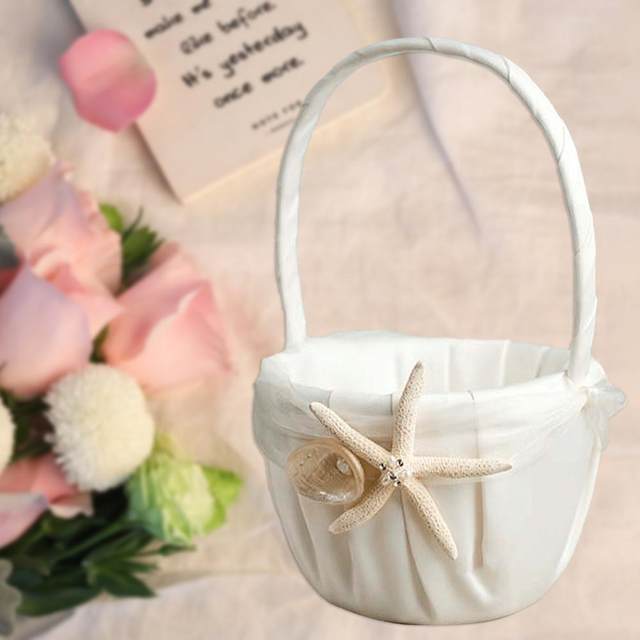 Beach wedding hotsell flower girl basket