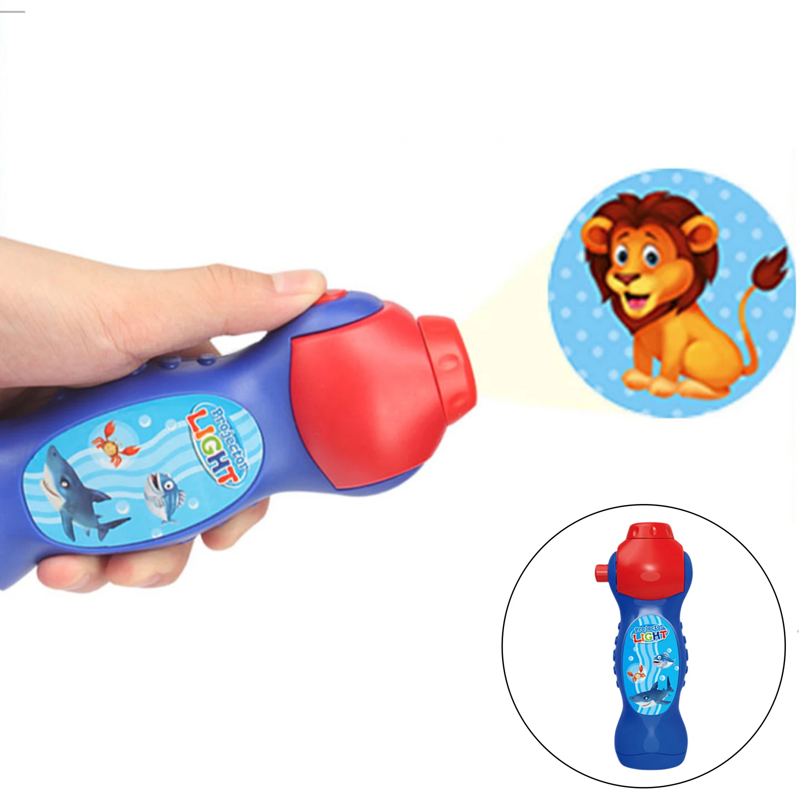 Children Kids Torch Projector Flashlight Bedtime Toys Learning Toys Gift