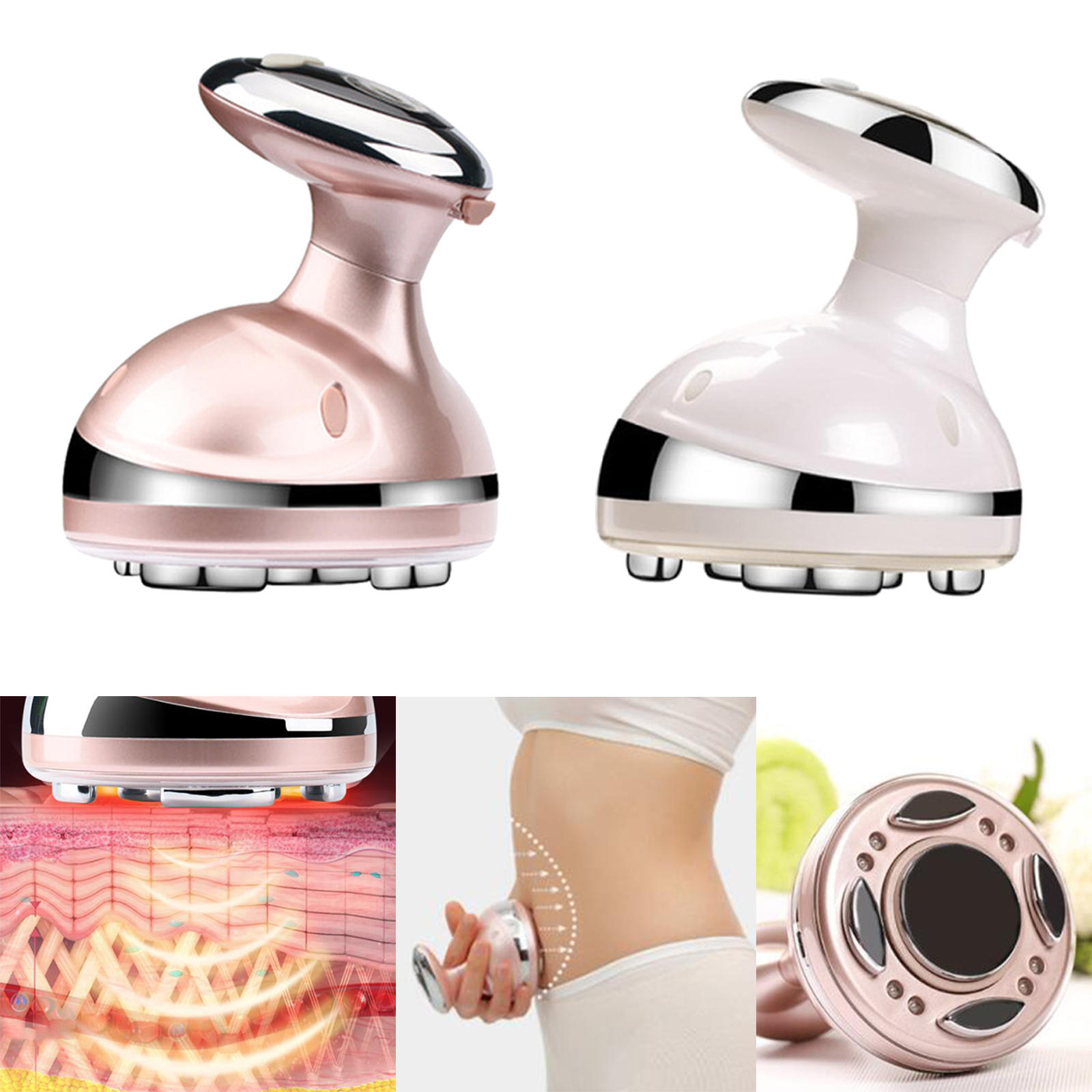 Ultrasonic RF Slimming Instrument Burner Blasting 4 Modes Body Massager for Arm Body Shaping USB Charging Beauty Body Equipment