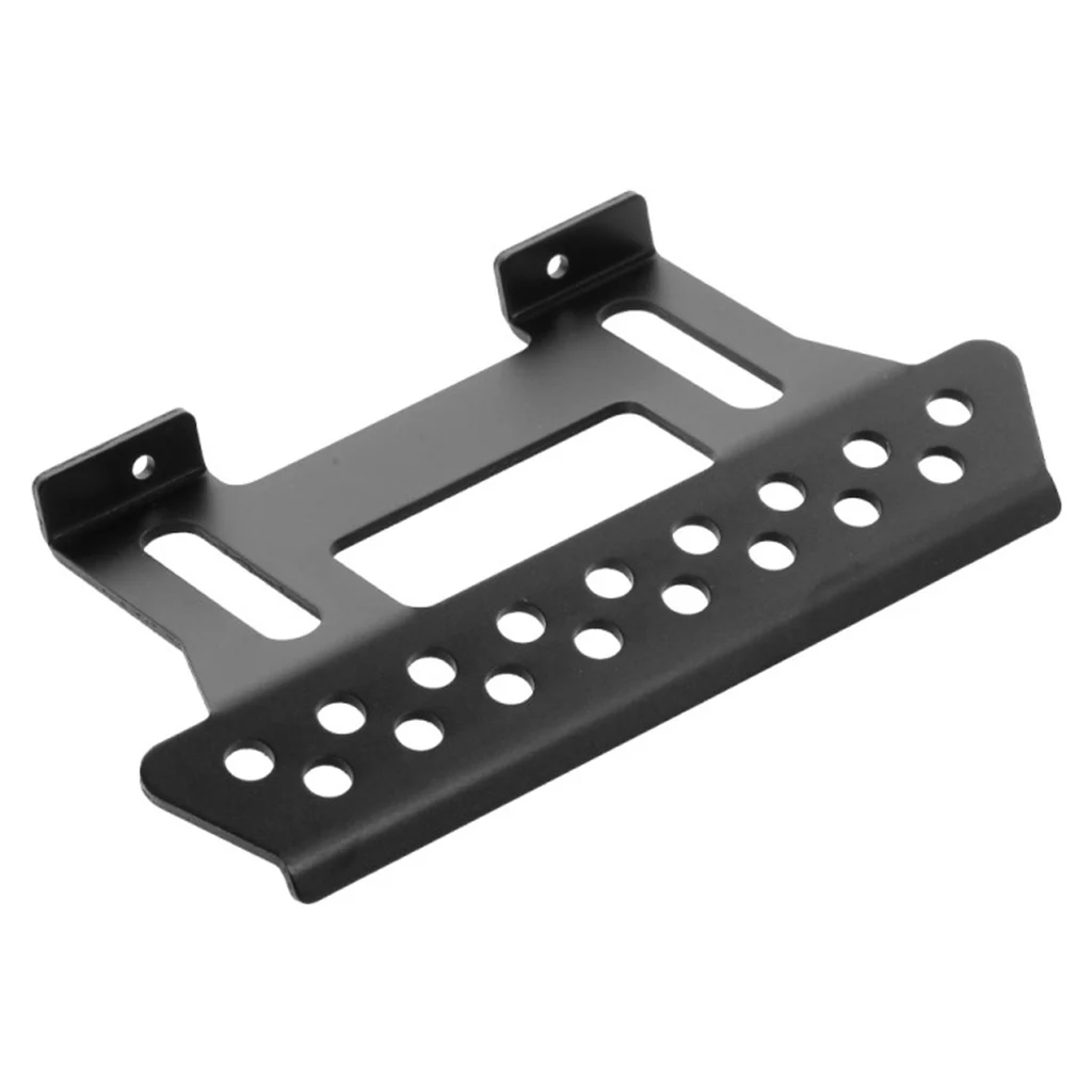 1 Pair Metal Outer Side Pedal Plates Mounting Board DIY Replacement for 1:10 Axial SCX10 D90 1/10 RC Crawler Model Car (Black)