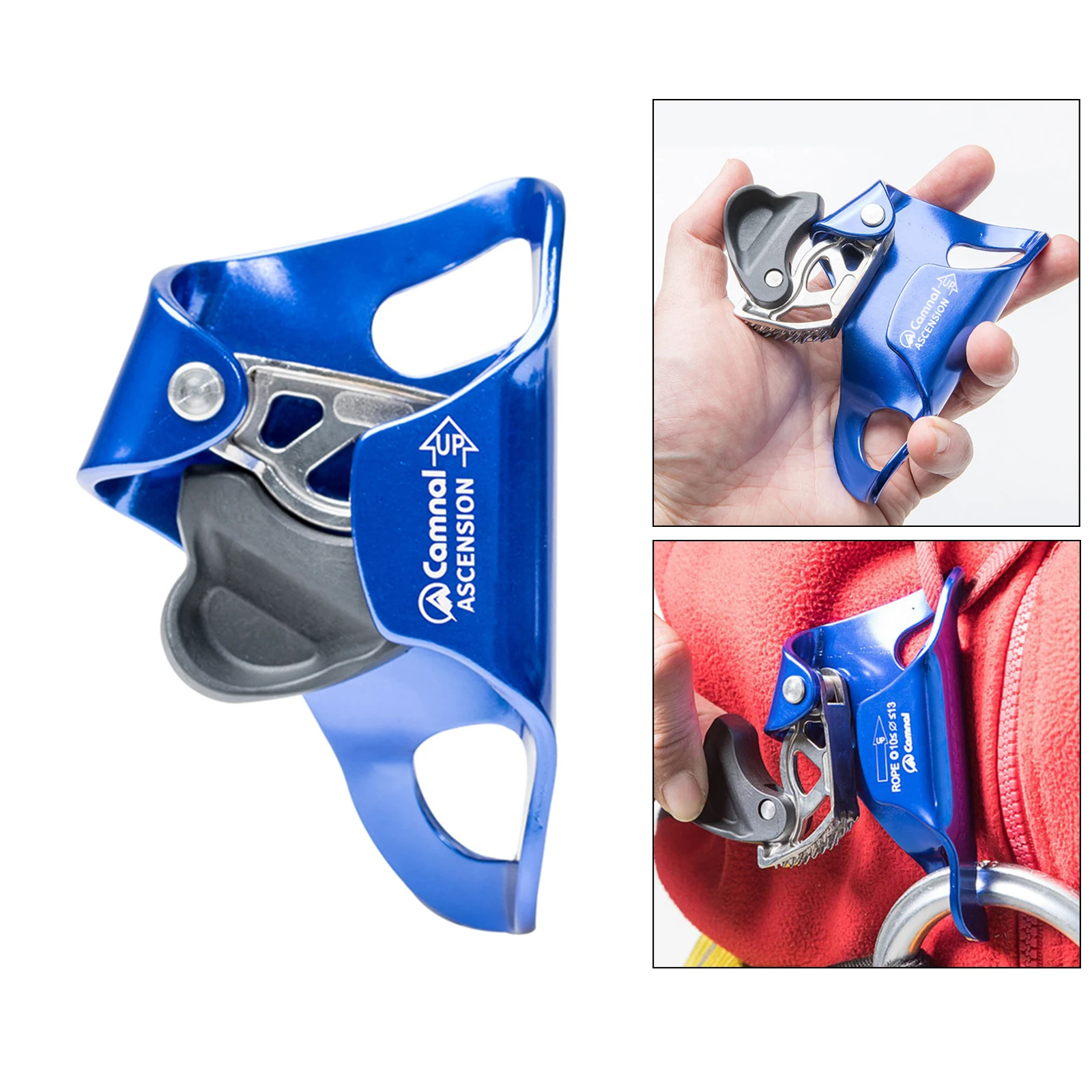 Rock Climbing Chest Ascender Clamp Gear Chest Ascender Climbing Rappelling Rigging Clamp for 10-13MM Rope Sport Accessories
