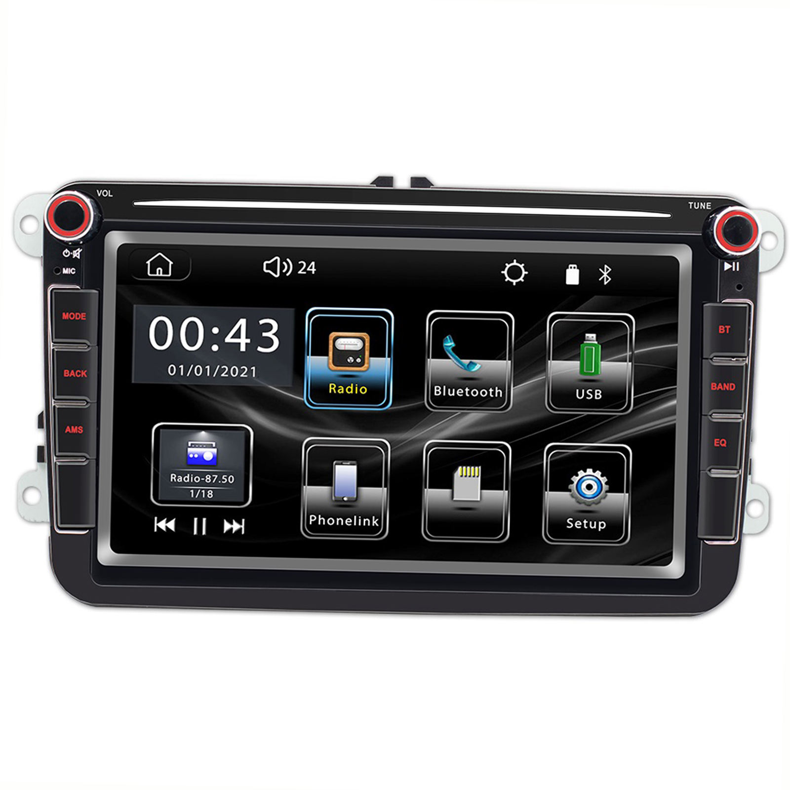 Bluetooth Car Radio AUX in  WiFi for  9083 Touch Screen
