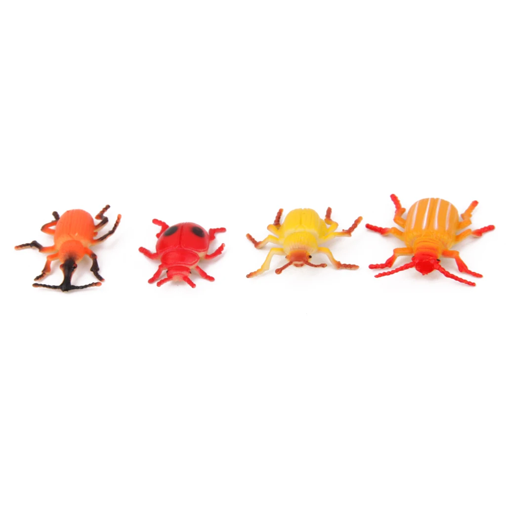 Set of 12pcs Plastic Insects Beetles Animal Model Toy Kids Party Bag Fillers