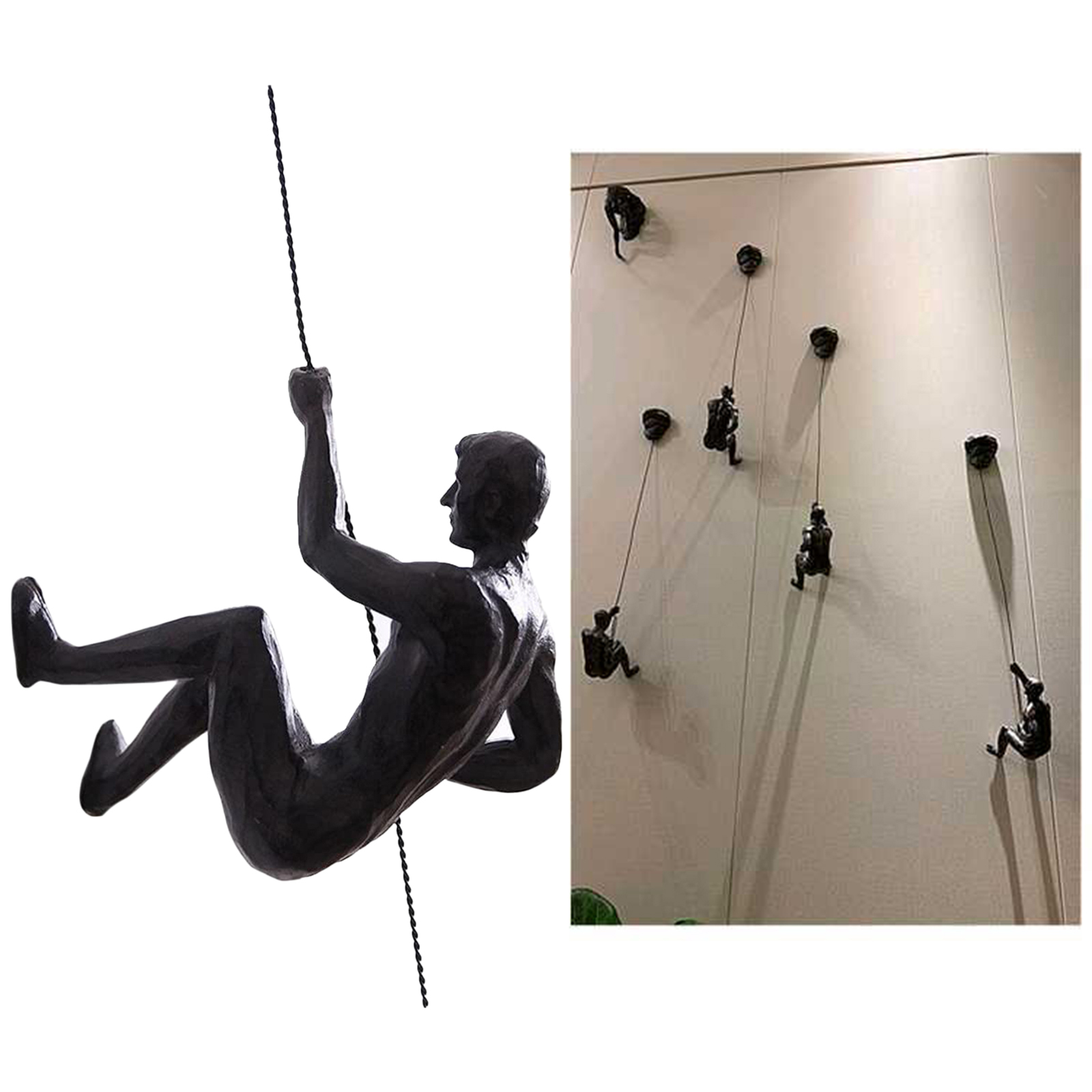 Wall Decoration Nordic Style Retro Man Climbing Wall Background Wall Decorations Hanging Statue