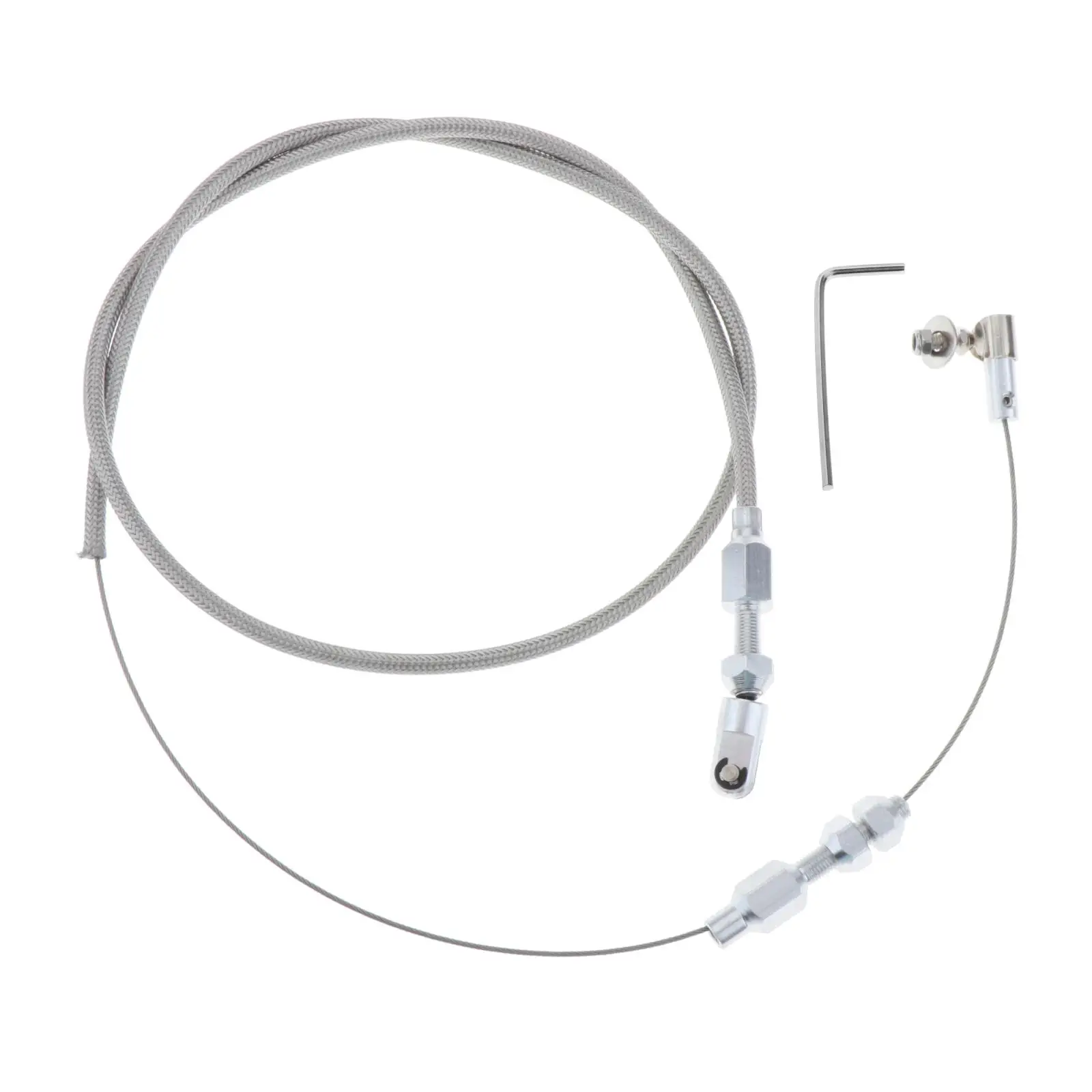 Stainless 56`` Silver Throttle Cable for LS1 4.8l 5.3l 5.7l engines for Chevy