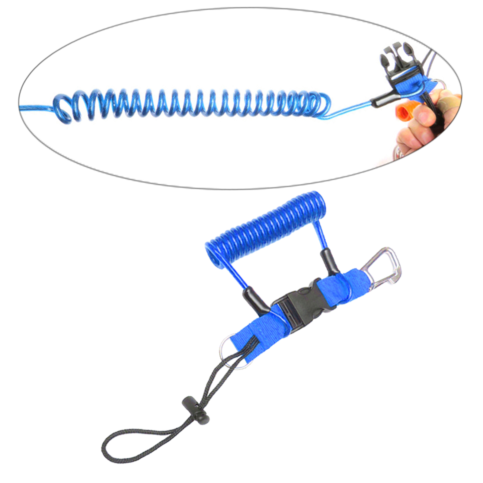 Scuba Dive Coil Camera Lanyard with Quick-Release Buckles for Camera Diving Camera Anti Lost Rope for Underwater Diving Tool