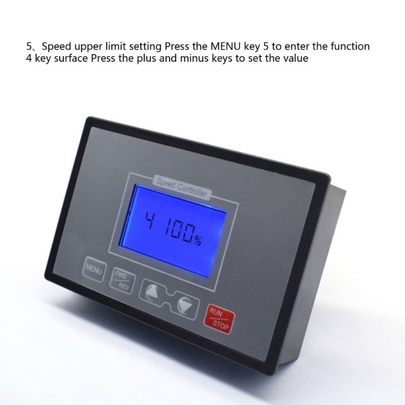 Controlador de Velocidade do Motor Inteligente Display Digital Adjustable 100% Ajustável 60a Pwm dc T3ea Lcd 0 21 Controlador do motor