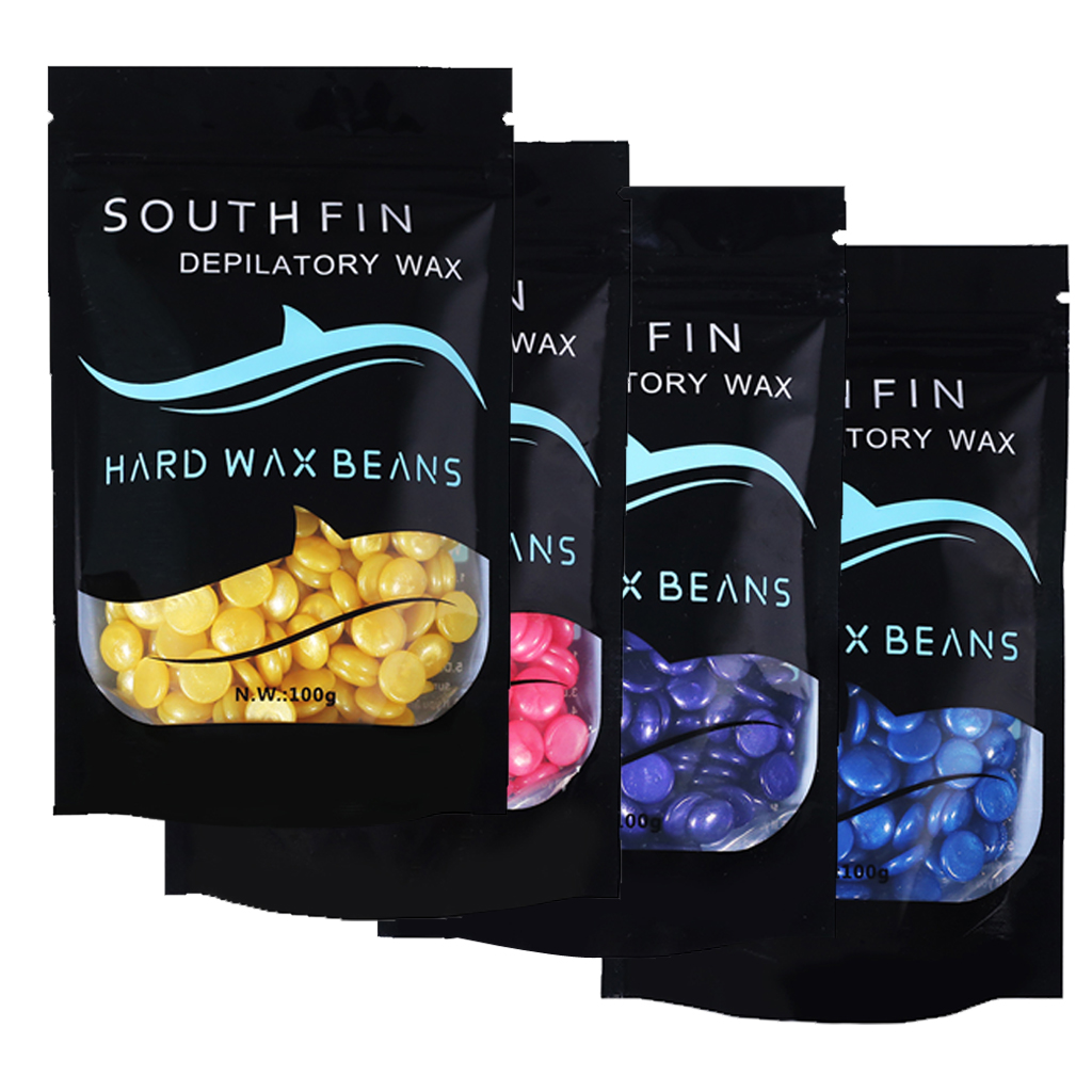 No Strip Painless Hard Wax Beads Women Men Hair Removal Depilatory Waxing Beans for Sensitive Skin 100g/ Bag