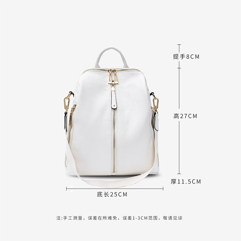 2021 White Backpack for Women Duel-use Multifunctional Bolsa Feminina Waterproof Anti Theft Luxury Mini Mochila Para Hombre