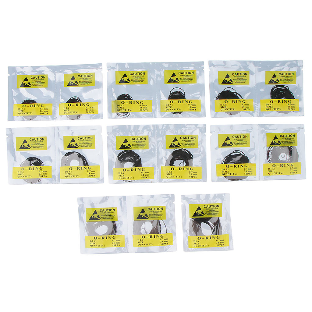 Bulk 750PACK O  Back Gasket Black Silicone Seal Washers Replacement DIY